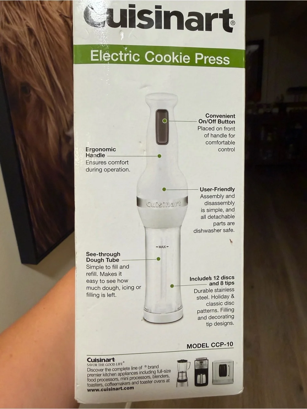 Cuisinart Electric Cookie Press Model CCP-10 Complete Excellent Condition